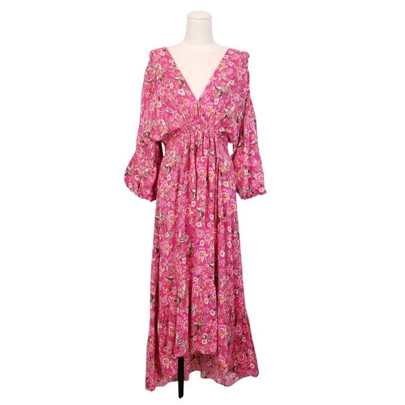 MISA Los Angeles Pink Johanna Dress Sz Large - Picture 1 of 9